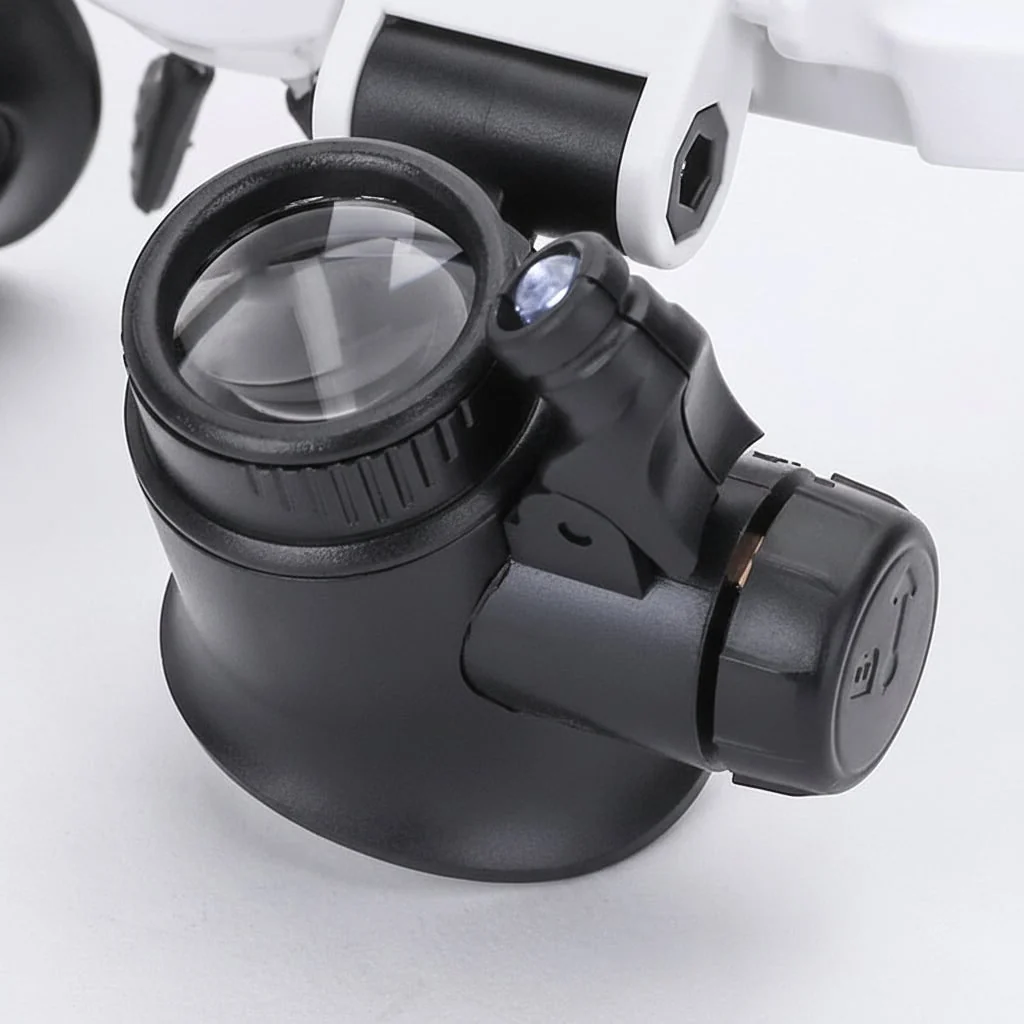 Magnifying Glass Headset LED Light Precision Work - Image 6
